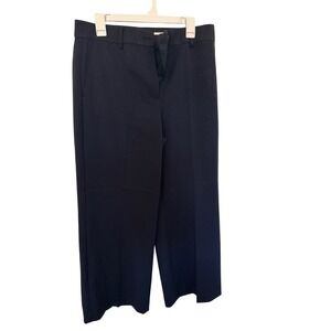 Ann Taylor Women's Curvy Fit Cropped Dress Pants Size 12P Black Career